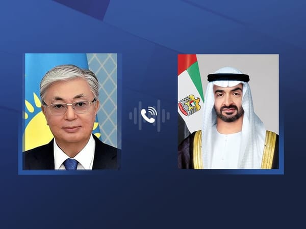 The UAE President spoke with the President of Kazakhstan over the phone.